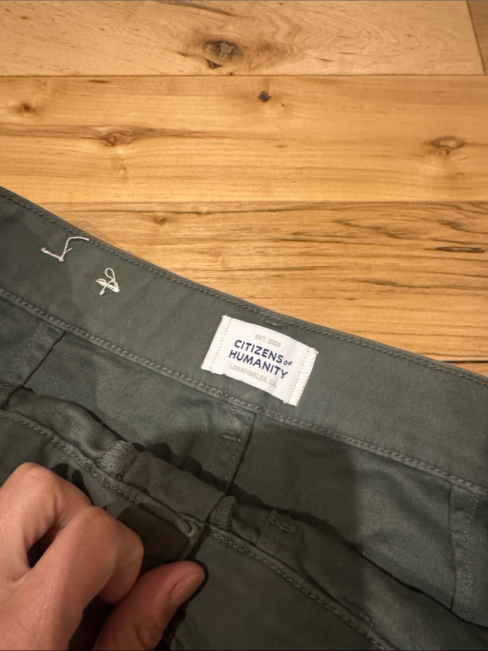 Citizens of Humanity Marcelle Cargo Pants in Green - Picture 5 of 7